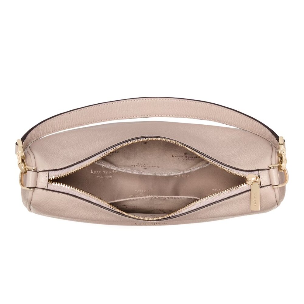 New Kate Spade Emma Medium Shoulder Bag Pebble Leather Cozy Grey - Picture 5 of 5